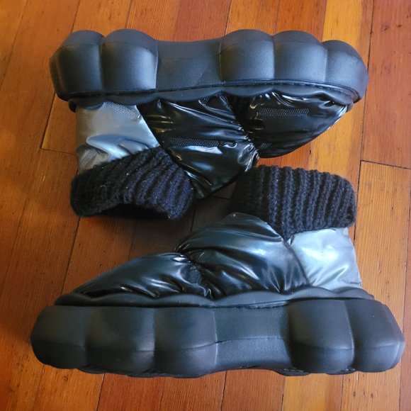 Black Bubble Shoes/Winter Bootie - EU40 US 8.5-9 - Picture 3 of 8